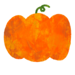 かぼちゃ・ハロウィンのイラスト　絵本風　ⒸAtelier Funipo